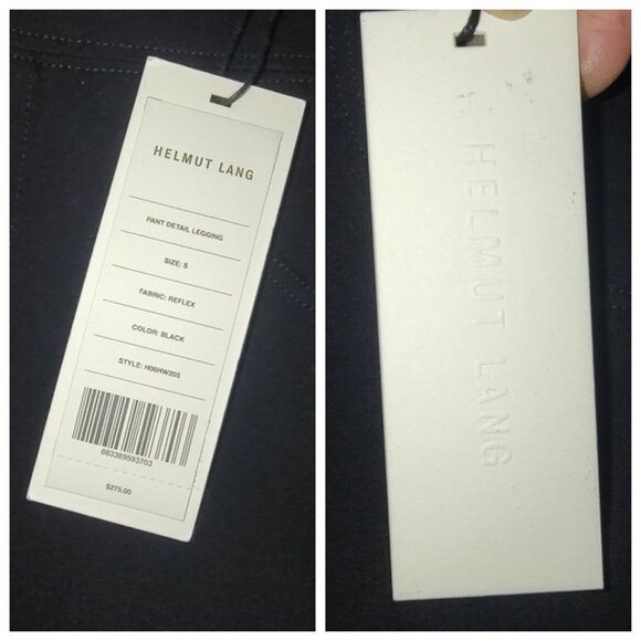 Helmut Lang zip hem leggings skinny pants S NEW - Picture 3 of 6